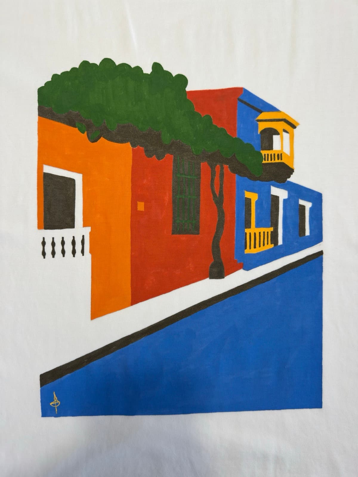 Cartagena, painted by hand (close-up)