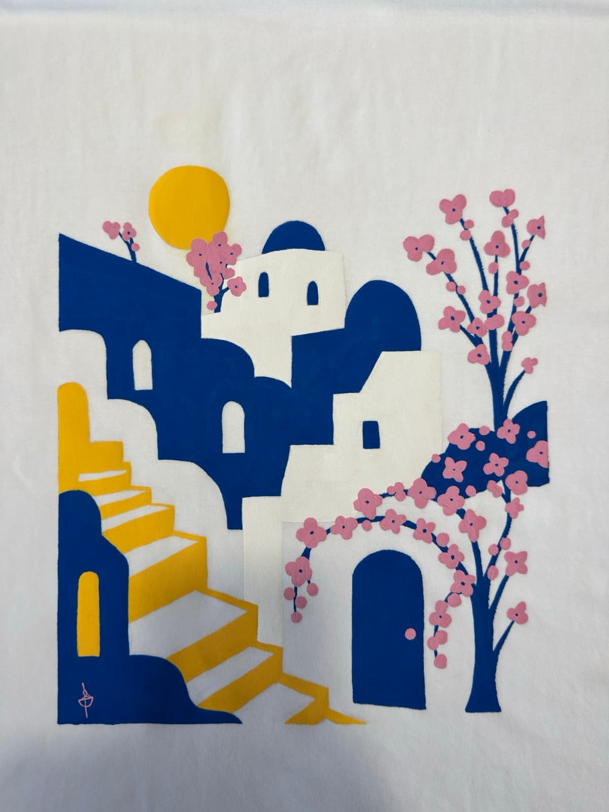 Greece, painted by hand (close-up)