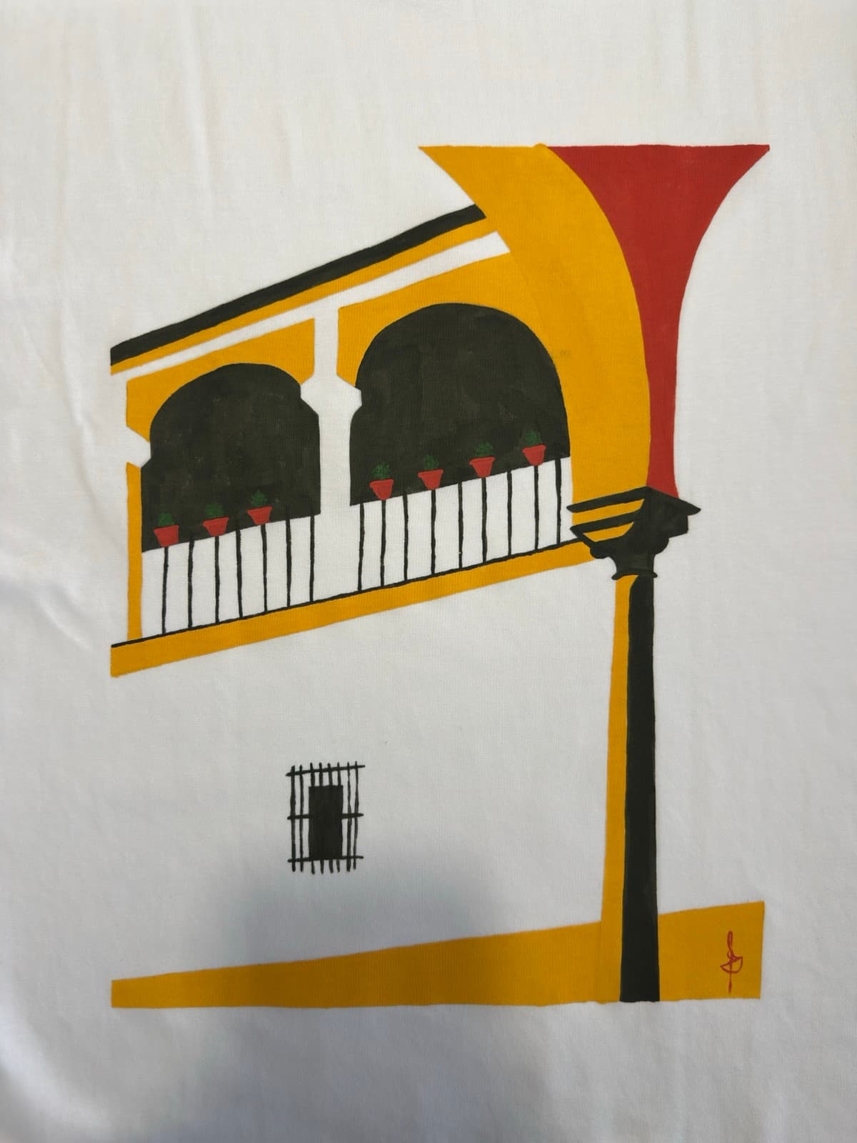 Sevilla, painted by hand (close-up)